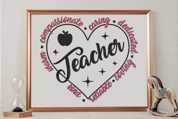 Dedicated Teacher Embroidery